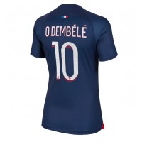 Billiga Paris Saint-Germain Ousmane Dembele #10 Hemma fotbollskläder Dam 2023-24 Kortärmad
